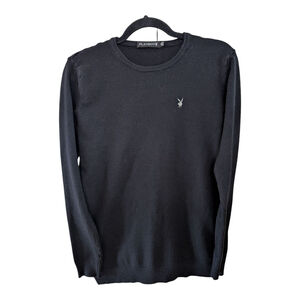 Vintage Playboy Logo Unisex Black Round Neck Size Small